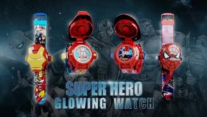 SANRIO นาฬิกาข้อมือ ลายการ์ตูน Cinnamoroll Melody Kuromi 24 สําหรับเด็ก เปิดฝาคได้