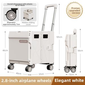 Enjoy | Foldable Portable Storage Cart with Wheels