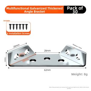 LECAN | Stainless Steel Multifunctional 90 Degree Right Angle Bracket