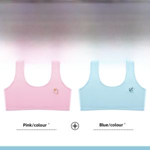miiow | Teenage Girl Underwear Cotton Sports Bra For High School Students Youth Development Period Sports Class Physical Education