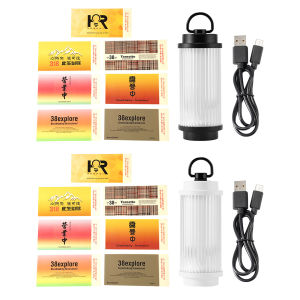 [Hàng Mới] Đèn Cắm Trại Ngoài Trời 5 chế độ chiếu sáng Đèn thân xe di động 3 Đèn Lồng treo lều màu sáng cho dã ngoại ngoài trời