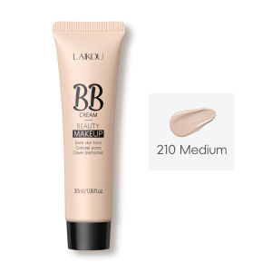Natural Finish Foundation Cream 30ml Lightweight BB Cover Dark Circles Pores Oil Free Long Lasting Makeup Base