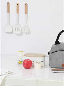 Waterproof Insulated Lunch Bag Tote Front Pocket Work Picnic Food Storage Thermal Insulation Lunch Bag With Sling Strap