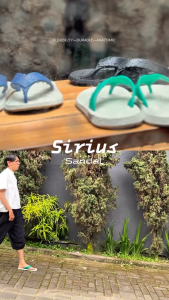 Sandal Jepit Pria Keren GOFORT SIRIUS Sendal Flip Flops Karet Hitam Murah Harian Cowok Distro