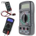 FTBTOC XL830L Digital Multimeter Portable multi meter AC/DC voltage meter DC Ammeter resistance tester Blue Backlight. 