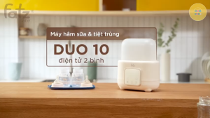 Máy Hâm Sữa Thức Ăn Rã Đông và Tiệt Trùng Điện Tử 2 Bình DUO 10 FATZ BABY Bảo Hành Chính Hãng 12Th