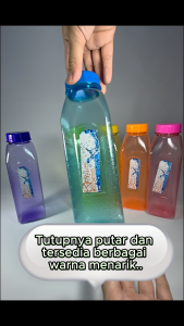 6 pcs Botol Minum Souvenir 1 liter / Botol minum murah / Botol Souvenir volume besar (BOTOL PIKKO 1 LITER KOTAK)
