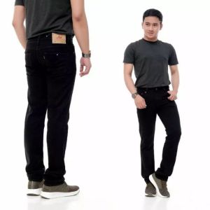 Celana Jeans Panjang Pria Lelaki Dewasa Pensil Pencil Slimfit Slimpit Slim fit Skinny Stretch Street Strit Melar Karet / Jins / Cowo / Cowok / Murah / Distro / Navy Biru Dongker Tua Gelap Garmen Dark Blue / Jumbo / Besar / Terbaru Celana - Metro Jeans