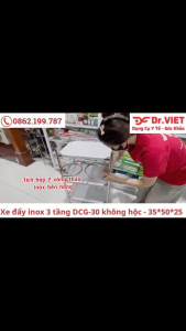 Xe đẩy DCG-30 và DCG-31-3 tầng - 1 vòng/2 vòng - 35*50 (Không Hộc)