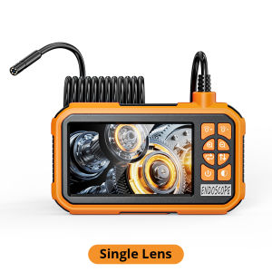 KERUI 8mm Industrial Endoscope Camera 4.3inch IPS Screen 1080P IP67 Waterproof 8 LEDs Inspection Borescope for Pipe Car Repair
