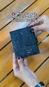 Robin Domillie Monochrome - Dompet lipat pria dompet cowok cardholder donpet kartu koin simple Dinamican Supply