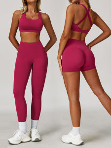 QYUED | Moisture-wicking Yoga Outfit Set