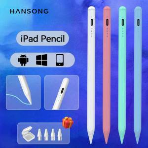 สำหรับ Apple Pencil iPad Air 11 13 M2 M3 Pro 13 11 M4 รุ่นที่ 5/6/7/8/9/10 A16 Air 3/4/5/6 Mini 6 7 พร้อมระบบป้องกันการสัมผัสโดยฝ่ามือ