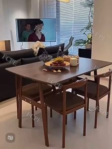 FCPE 140/120cm Solid Wood Dining Table: Easy Assembly & Reliable Use