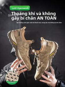 DINGGU | Mens Work Safety Shoes Anti-crush Anti-puncture Steel Toe Soft Sole Anti-odor Lightweight