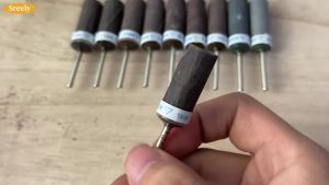 24pcs Sandpaper Stick Sanding Drum Polishing Heads with 3mm Shank for Rotary Tools Metal Rust Removal Stone Jade Polishing DIY