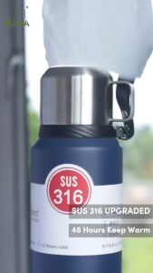 800ML 1000ML 316 Stainless Steel Thermos Tumbler Mug Cup Thermos Water Bottle Flask Drinking Sport Outdoor Large Capacit