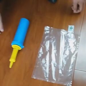100Pcs Air Column Bubble Wrap Bag Air Filled Buffer Bags Air Pillow Bag For Packaging