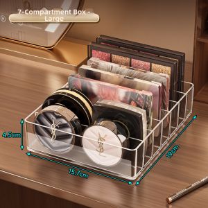 QIOEROUL | Acrylic Organizer Box Clear Divided Cosmetic Storage