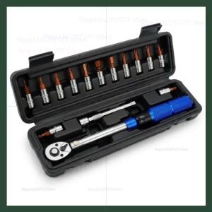 OLOEY | Bicycle Torque Wrench Set 1/4 Inch Adjustable Wrench Kit for Bike Maintenance Repair and Assembly Suitable for Road Mountain