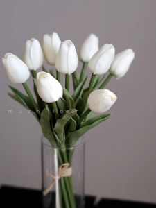 Realistic Artificial Tulips Eternal Flowers Luxury Living Room Decoration Wedding Decor Candy Scented Silk Flowers Home Decor