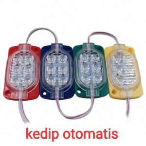 KEDIP lampu led 6 mata ultrasonic 24V