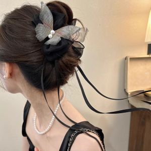 New Chinese Style Hair Clip with Butterfly Knot for Women Tailored for Back of Head Traditional Hanfu Qipao Ancient Fairy Tale