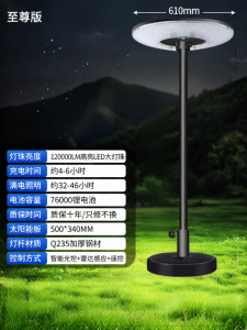 YUNHONG | Solar Round Outdoor Floor Light