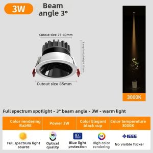YUANMUXUAN | Recessed LED Beam Light Spot Light