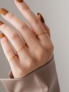 Fade Resistant Minimalist Elegant Designer Ring