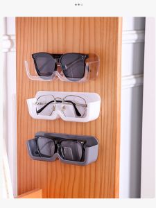 Wall-Mounted No-Drill Decorative Sunglasses Glasses Storage Box Display Shelf High-End Feelings Metal Sunglass Organizer