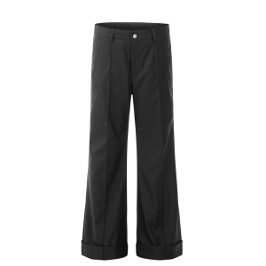 Cleanfit American High Street Casual Mens Loose Straight Leg Slimming Cuffed Micro Flared Pants Straight Cut Youthful Style