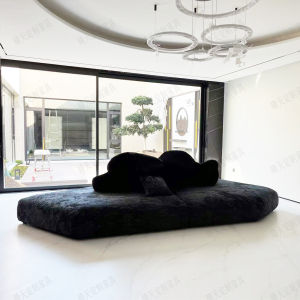Italian Minimalist Designer Polar Bear Sofa Large Flat Fabric Sofa Internet Celebrity Hotel House Bean Bag Module