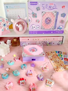 73PCS Versatile Guka Sticker Machine Magic Book DIY Creative Handmade Ring Jewelry Girl Toy Gift