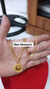 Premium Jewelry  Kalung Nori Liontin Koin Terbaru Dijamin Awet Dan Tidak Mudah Luntur