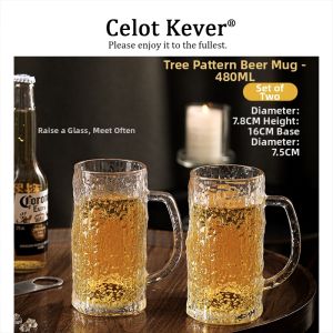 Attractive Durable Heat-Resistant Large Capacity Mugged Beer Mug