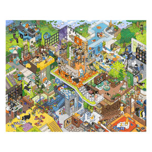 3D-JP | Stress-relief Adult Plastic Jigsaw Puzzle 2000 Pieces