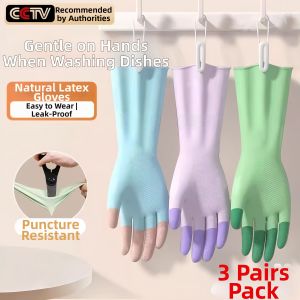 Durable Thick Waterproof Rubber Gloves for Housework