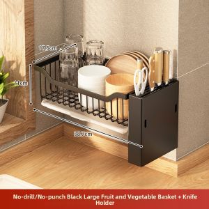 BANGJIE | No Drill Hanging Vegetable and Fruit Storage Rack
