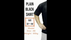 T-shirt Bulat Lengan Pendek Hitam/Round Neck 100% Cotton Shirt/High Quality Black T-shirt/Plain Tee/Tshirt Hitam