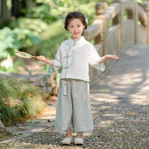 Childrens Hanfu Traditional Chinese Clothing Performance Costume Girls Boys National Learning Ceremony Outfit Spring Autumn
