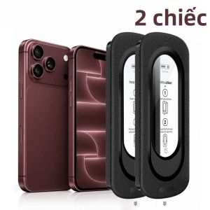 Miếng Dán Cường Lực Màn Hình Kép iPhone 18 Pro Max Kèm Dụng Cụ Dán Tái Sử Dụng Phủ Toàn Diện Tương Thích Với iPhone 17 16 15 14 13