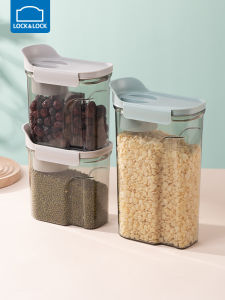 Lock＆Lock Measuring Cup Rice Bucket Food Grade For Home Moisture-Proof Sealed Jar Kitchen Container Rice Bucket Grain Storage