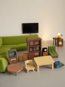 Miniature Decorative Dollhouse Furniture DIY Cute and Healing Decoration Ornaments