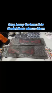 1 Set - Stoplamp Truck Fuso 24 Volt Model Mata Panjang 46 x 13 CM Universal Super Quality Kode [ SLK31 ]