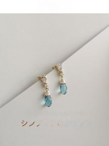 Elegant Vintage Jewelry Feel Court Fresh Sweet Drop Small Size No Piercing Clip-On Earrings for Women Fashionable Accessories