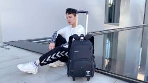 กระเป๋าเป้ล้อลาก นักเรียน มัธยม ประถม/กระเป๋าเดินทางมีรุ่นหกล้อขึ้นขั้นบันได กระเป๋า19นิ้ว สะพายได้ (แบบที่2)