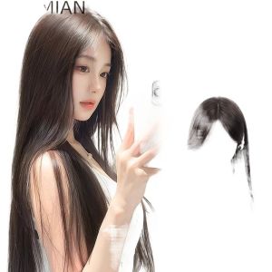 Miếng Lót Tóc Giả Không Cần Đeo Cho Nữ Miếng Lót Tóc Giả Tự Nhiên Ngắn Xoăn Dụng Cụ Làm Đẹp Tóc Bằng Sợi Protein Dành Cho Phụ Nữ