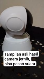 dhio-Camera cctv + memori 16gb V380 Q6 PRO 1080P Camera IP Keamanan Cerdas 360 Derajat HD Panorama 3D WiFi Penglihatan Malam