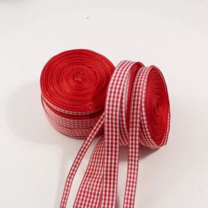 Ruộng Vải Gingham Polyester 10 Thước/100% (10 Thước/gross) Rộng 1 Inch In Họa Tiết Lưới Dùng Để Làm Quà Tặng Thủ Công Trang Trí Nhà Cửa Phụ Kiện Trang Trí Tiệc Tùng.